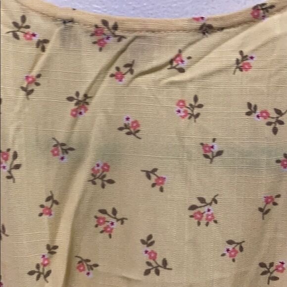NWOT ONE CLOTHING Floral Dress Yellow M - Picture 7 of 9